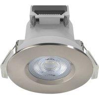 LAP Ubertas Fixed LED Downlight Brushed Nickel 4W 420lm (124RE)