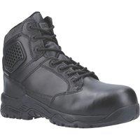 Magnum Strike Force 6.0 Side-Zip CT CP WP Uniform Size 8.5 Black Waterproof Safety Boots (124XK)