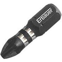 Erbauer 1/4 25mm Hex Shank PZ2 Impact Screwdriver Bits 3 Pack (12541)