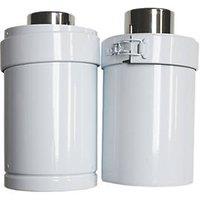 Grant White Adjustable Balanced Flue Extension 180mm x 275-450mm (125KP)