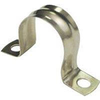 Essentials 22mm Saddle Clips Chrome 10 Pack (1262V)