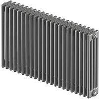 Acova 600mm x 1042mm 5990BTU Silver Horizontal 4 Column Radiator (12663)
