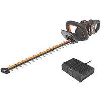 Worx WG286E 61cm 40V 2 x 2.0Ah Lithium PowerShare Brushless Cordless Hedge Trimmer (126HA)