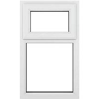 Crystal Top Opening Clear Triple-Glazed Casement White uPVC Window 610mm x 1190mm (126JN)