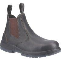 Hard Yakka Outback S3 Size 10.5 Brown Water-Resistant Steel Toe Cap Safety Dealer Boots (128KE)