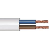Time 2182Y White 2-Core 0.5mm Flexible Cable 25m Coil (129PY)