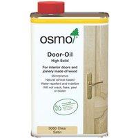 Osmo 1Ltr Clear Satin Solvent-Based Interior Wood Finishing Oil (129YM)