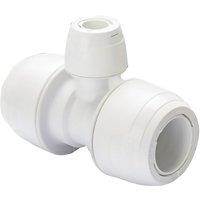 Hep2O Plastic Push-Fit Reducing Keyless Tee 22mm x 22mm x 10mm (130RE)
