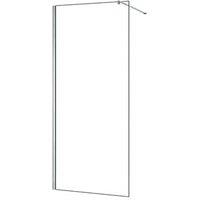 Triton Neo Frameless Showerwall Chrome 1400mm x 2015mm (130TK)