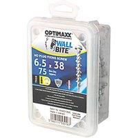 Optimaxx TX Raised Self Tapping Masonry Screws 6.5mm x 38mm 75 Pack (130TY)