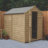 Forest 5' x 7' (Nominal) Apex Overlap Timber Shed with Base & Assembly (131JR)