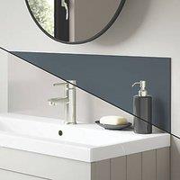 Splashwall Malibu / Storm Vanity Splashback Gloss Beige/Blue 250mm x 800mm x 4mm (131KU)