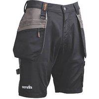Scruffs Worker Plus Multi-Pocket Holster Work Shorts Black 40" W (131RT)