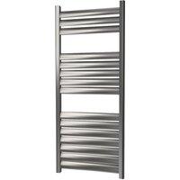 Towelrads 1200mm x 500mm 1851BTU Grey / Silver Flat Designer Towel Radiator (131RY)