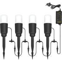 Zink Lapin Outdoor LED Path Lights Kit Black 3W 250lm (131VJ)