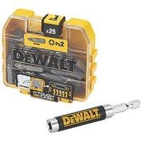 DeWalt 6.35mm 25mm Hex Shank PZ2 Screwdriver Bit Box 25 Pcs (13265)