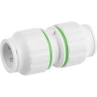 Flomasta Plastic Push-Fit Equal Straight Couplers 22mm 5 Pack (132HY)