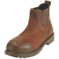 Site Hallissey Size 11 Brown Waterproof Steel Toe Cap Safety Dealer Boots (132XR)