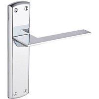 Smith & Locke Marloes Fire Rated Latch Lever Door Handles Pair Polished Chrome (133HY)