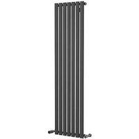 Ximax Fortuna 1500mm x 410mm 2488BTU Anthracite Vertical Designer Radiator (133TP)