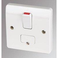 MK Logic Plus 13A Switched Fused Spur & Flex Outlet White (13479)