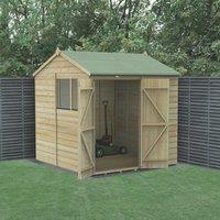 Forest Beckwood 7' x 7' (Nominal) Reverse Apex Shiplap Timber Shed (135RF)