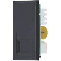 Contactum Media Modular Master Telephone Socket Black (135RP)