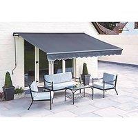 Greenhurst Grosvenor Deluxe Easy-Fit Awning Grey 3m x 2m (135RT)