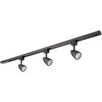 Saxby Bullett 1-Circuit Track Spotlight Kit 1m Matt Black (135VX)