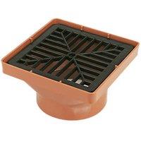 FloPlast Press-Fit Square Grid Hopper 110mm (13687)
