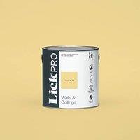 LickPro Max+ 2.5Ltr Yellow 08 Eggshell Emulsion Paint (136JY)