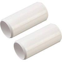 Deta TTE Conduit Couplers 20mm White 2 Pack (136VT)