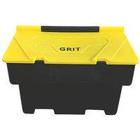 Essentials Eco-Friendly Stackable Grit Bin Black/Yellow 200Ltr (137FX)