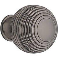 Elite Knobs & Handles Reeded Cabinet Knob Black Nickel 30mm (138KK)