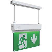 4lite Maintained Emergency LED Suspended Exit Sign with Up, Down, Left & Right Arrow 2W 173lm (139GR)
