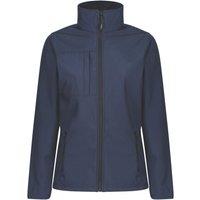 Regatta Octagon Womens Softshell Jacket Navy/Seal Grey Size 20 (139HG)