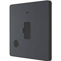 British General Evolve 13A Unswitched Fused Spur with LED Grey with Black Inserts (139PX)