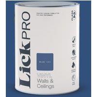 LickPro 5Ltr Blue 111 Vinyl Matt Emulsion Paint (139TM)