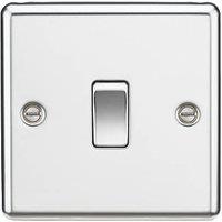 Knightsbridge 10AX 1-Gang 2-Way Light Switch Polished Chrome (139TY)