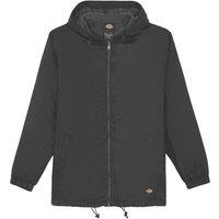 Dickies Fleece Lined Nylon Hooded Jacket Jackets Black X Large 41" Chest (140XJ)