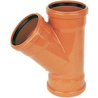 FloPlast Push-Fit 45 Triple Socket Equal Junction 110mm (14112)