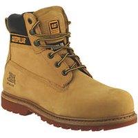 CAT Holton Size 11 Honey Water-Resistant Steel Toe Cap Safety Boots (14180)