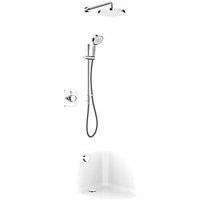 Mira Evoco Rear-Fed Concealed Chrome Thermostatic Built-In Mixer Shower with Diverter & Bath Fill (141JF)