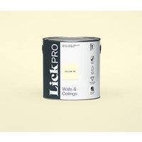 LickPro Max+ 2.5Ltr Yellow 05 Matt Emulsion Paint (141JY)