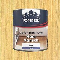 Fortress 2.5Ltr Clear Satin Water-Based Floor Varnish (141KG)