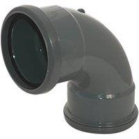 FloPlast Push-Fit 92.5 Double Socket Offset Pipe Bend Anthracite Grey 110mm (141KJ)