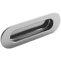 Eurospec Oval Flush Pull Handle 120mm Satin Stainless Steel (1424P)