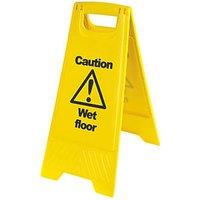Caution Wet Floor A-Frame Safety Sign 600mm x 290mm (14274)