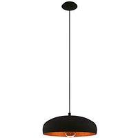 Eglo Mogano 1 Single Pendant Light Black (142PL)