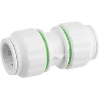 Flomasta Plastic Push-Fit Equal Straight Coupler 28mm (143HY)